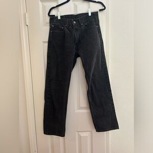 Levi’s classic fit 505 black jeans